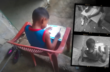 Niño sobrevivió a accidente de tránsito