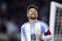 Lionel Messi, en el juego ante Venezuela.