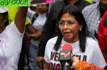 Fotografía de archivo de la vicepresidenta ejecutiva de Venezuela, Delcy Rodríguez.