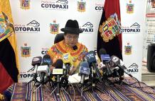 Lourdes Tibán es la prefecta de Cotopaxi.