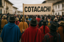 Indígenas de Cotacachi se organizan contra medidas del Gobierno.