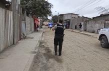 En este lugar se produjo el crimen de la mujer en el barrio 5 de Junio del cantón La Libertad