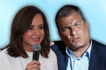 A Rafael Correa no le cayó nada bien una publicación de Marcela Aguiñaga.
