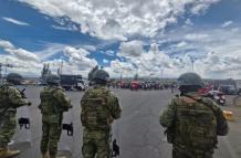 Militares Paro Nacional Ecuador 2025
