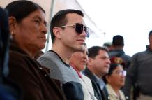 Daniel Noboa está haciendo base en Latacunga. Visitó Otavalo.