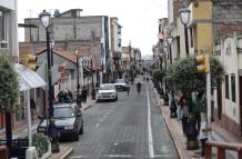 Así está el panorama en la ciudad de Otavalo en el tercer día del paro nacional.