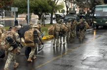 Movimiento militar desde Latacunga hacia Quito.