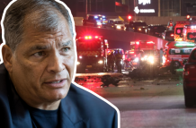 Rafael Correa reaccionó a explosión de coche bomba en el norte de Guayaquil.