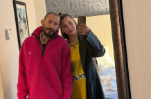 Chito Vera y María Paulina Escobar, juntos el día de la pelea ante Zahabi.