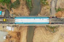 puente Bailey en la vía Puerto Inca - Naranjal.