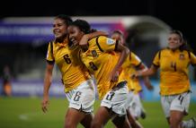 Maite Zambrano hizo el segundo gol de Ecuador.