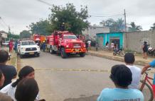 La emergencia se produjo en el barrio Jaime Roldós del cantón La Libertad la mañana de este martes