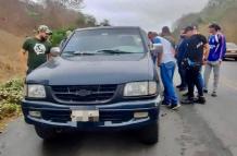 Escena del crimen de los dos baleados en Chone.