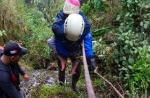 rescate en cerro Puñay