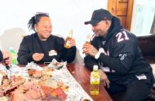 Katty Hurtado y su hijo Michael Morales compatiendo en Estados Unidos.