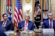 Donald Trump, Marco Rubio y Pete Hegseth