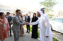 El presidente Daniel Noboa, en inauguración de la embajada en Dubái.