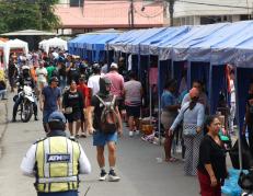 Así fue el corredor navideño de Guayaquil en el 2023.