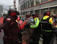 La Policía detuvo a dos personas por agresión a la fuerza armada.