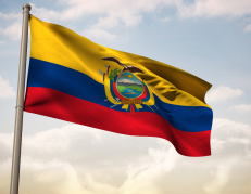 Bandera del Ecuador.