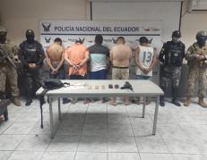 Los detenidos en el sur de Guayaquil.