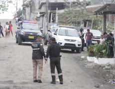 El sitio del crimen en la Balerio Estacio.