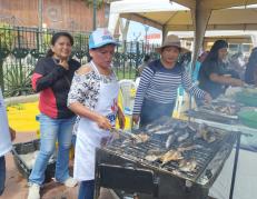 El festival del pescado asado se realizó este 30 de noviembre.