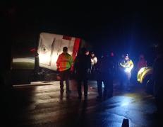 Fatal accidente en la vía Loja - Catamayo, la noche de este 6 de diciembre.