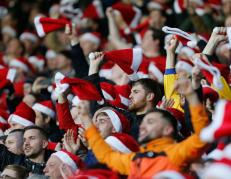 La fiesta de Navidad en los estadio de Inglaterra.