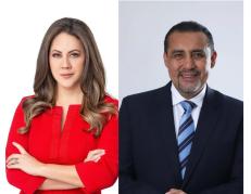 Moderadores debate presidencial Ecuador 2025