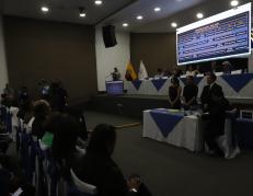 El CNE hizo el sorteo del debate presidencial de las elecciones de 2025 en Ecuador.