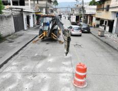 Las obras que se están haciendo en Mapasingue Este.