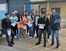 Los jóvenes ya están trabajando en Santa Elena.