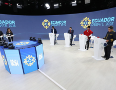 El debate presidencial de Ecuador se desarrolló el domingo 19 de enero.