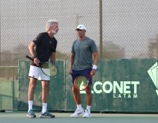 Ecuador ya entrenó en Salinas para medir a Uruguay por la Copa Davis