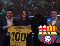 La Noche Amarilla con Carles Puyol y Felipe Caicedo.