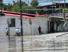 Así luce el cantón Bolívar por las lluvias.