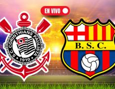 Corinthians recibe a Barcelona SC en Sao Paulo.