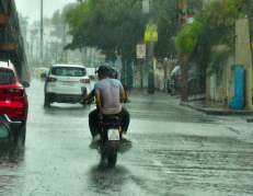 Imágenes de la lluvia que se registró la tarde de este 27 de marzo en Guayaquil.