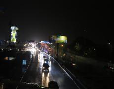 Congestión vehicular en Guayaquil.