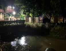 Urbanizaciones en Daule se vieron afectadas por las lluvias de este 27 de marzo.