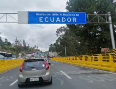 El puente Rumichaca es la frontera entre Colombia y Ecuador.