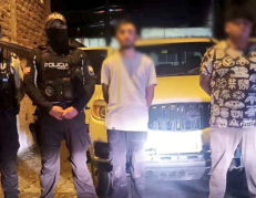 Los sospechosos fueron capturados pese a su intento de fuga.