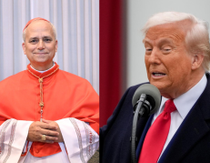 León XIV y Donald Trump.