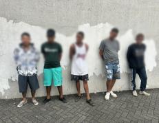 Los aprehendidos fueron llevados hacia una unidad judicial.