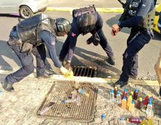 Licores decomisados se consumían en el espacio público.