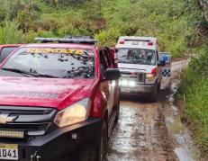 Bomberos de la localidad hicieron el rescate, en Chinchipe.