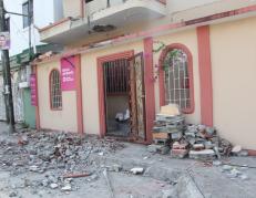 Una casa fue blando de una aparato explosivo en Samanes 2.