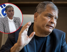 Diana Salazar y Rafael Correa