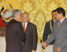 Rafael Correa y Alfredo Palacio